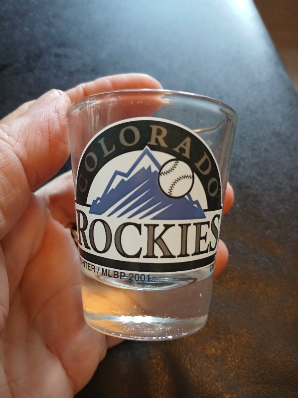 Colorado Rockies 2 oz Shot Glass Hunter MFG MLB Baseball Collectible